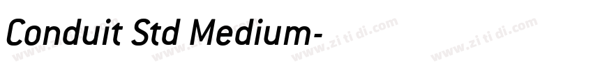 Conduit Std Medium字体转换